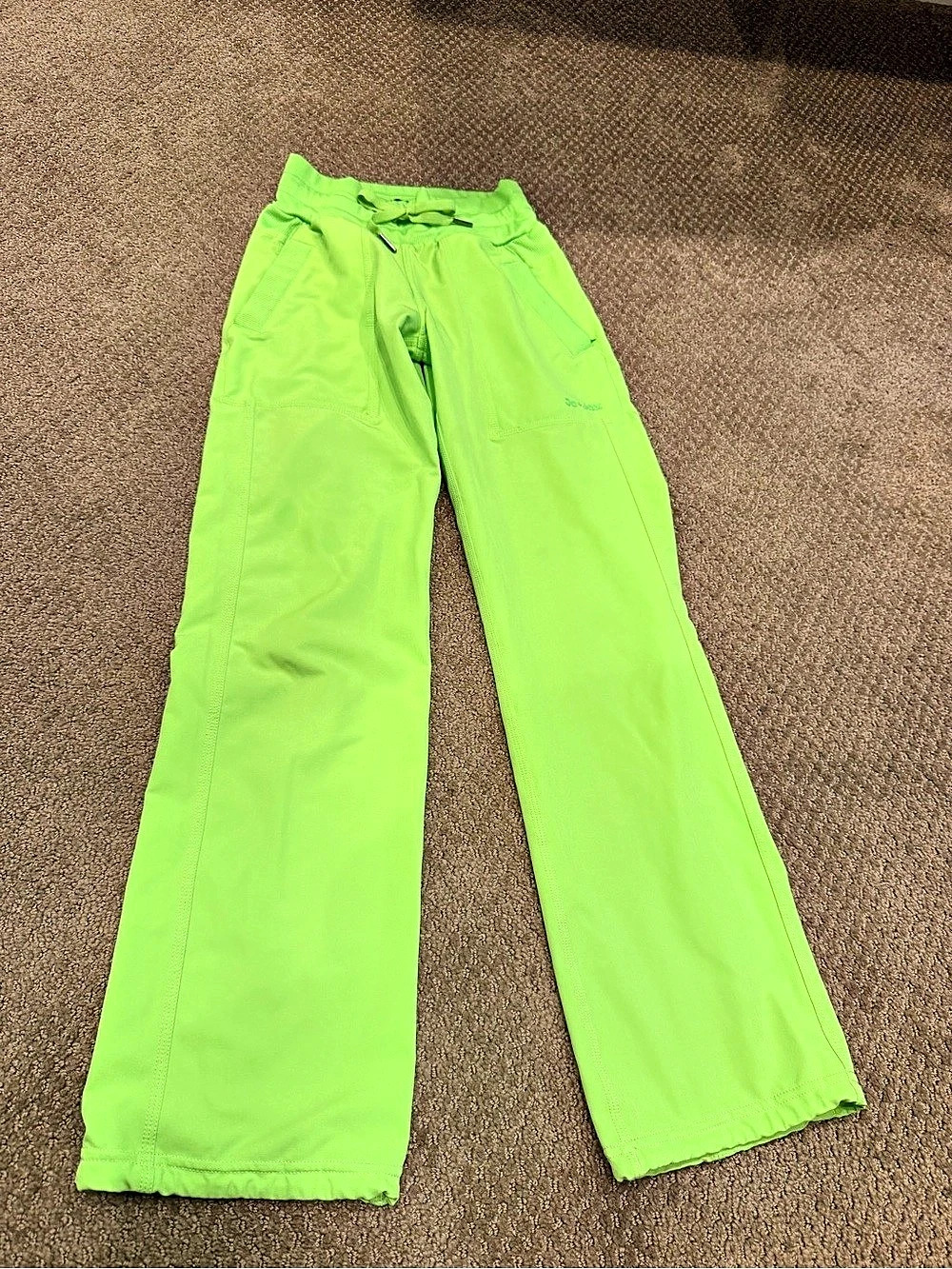 Jo+Jax Wide Leg Dance Pants in Lime Green Size YM